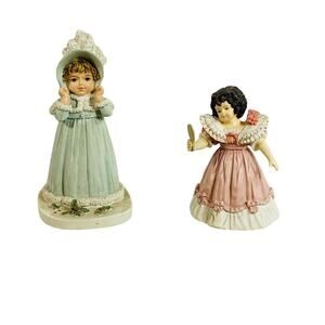 Vintage Maud Humphrey Bogart Figurines  “My Winter Hat” And “My First Dance”